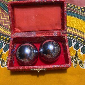 Vintage 1980s Chinese Baoding Balls Meditation Stress Relief